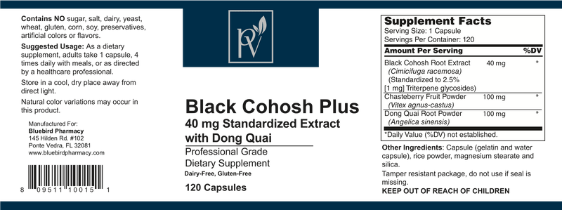 Black Cohosh Plus 40mg