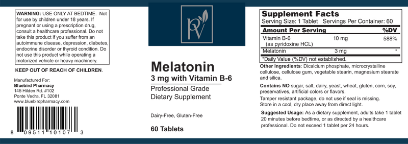 Melatonin 3mg with B6
