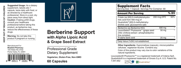 Berberine Support W/Grape