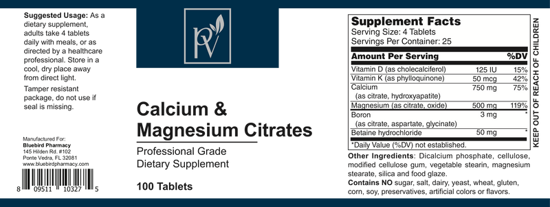 Calcium & Magnesium Citrate