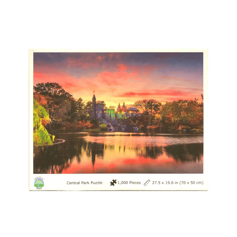 Sunset at New York City Central Park-Belvedere Castle, Scenic Jigsaw Puzzle for Adults, 1000 Pieces, 27.5 x 19.7 inches
