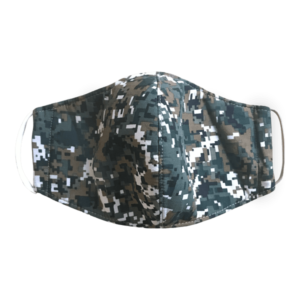 Green Camouflage Adult Mask